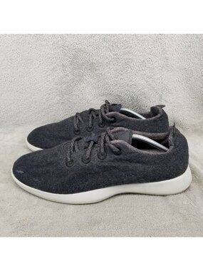 Allbirds Shoes Mens Size 13 Gray Wool Runners Merino Wool Lace Up Sneakers *Read